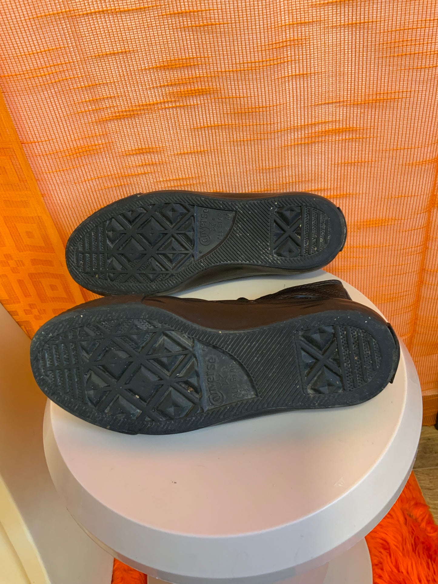 Baskets Converses All Star Montantes Vintage 2000’ Cuir noir- T37