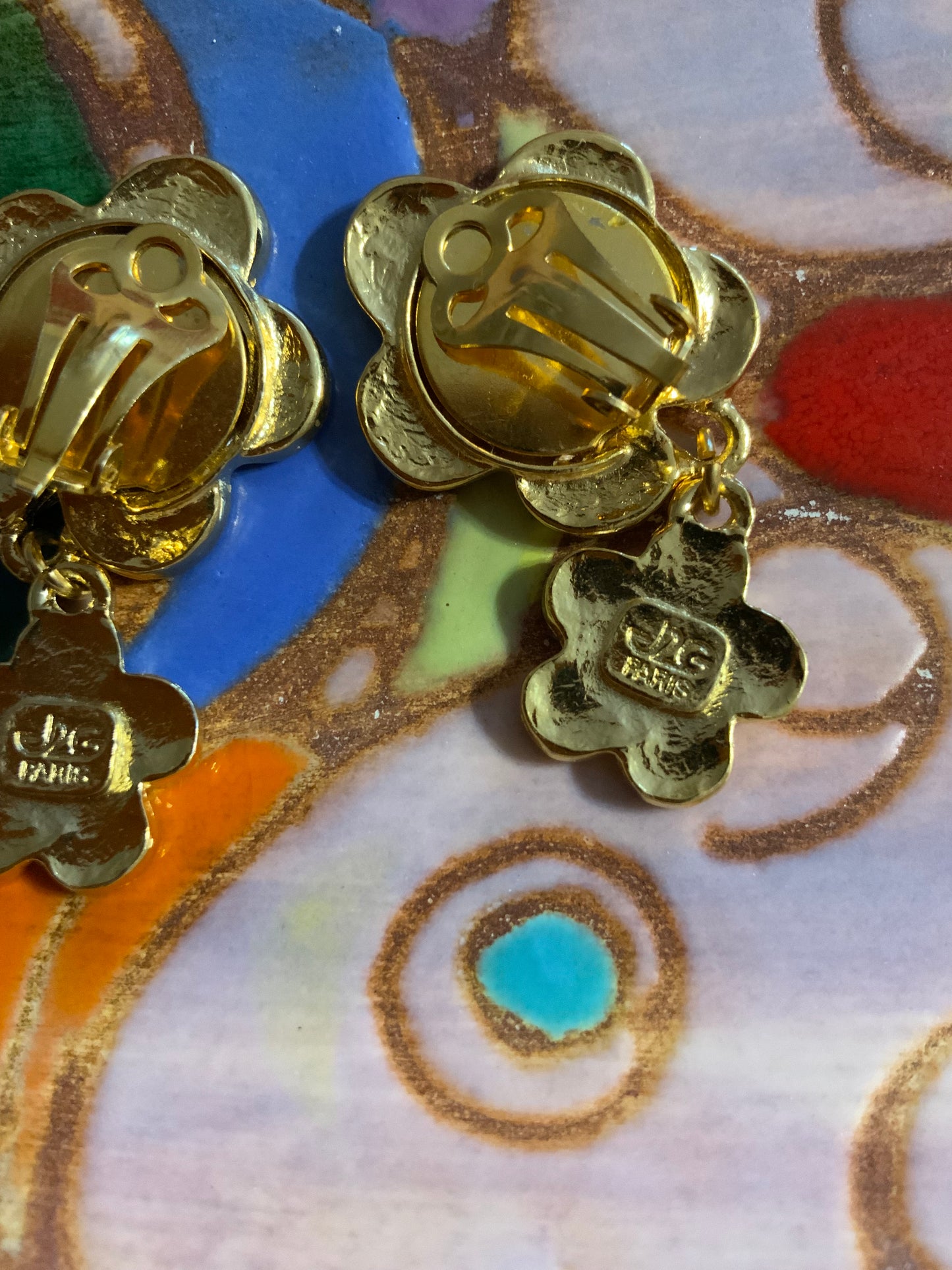 Boucles d’oreilles Fleurs Jacky de G Vintage