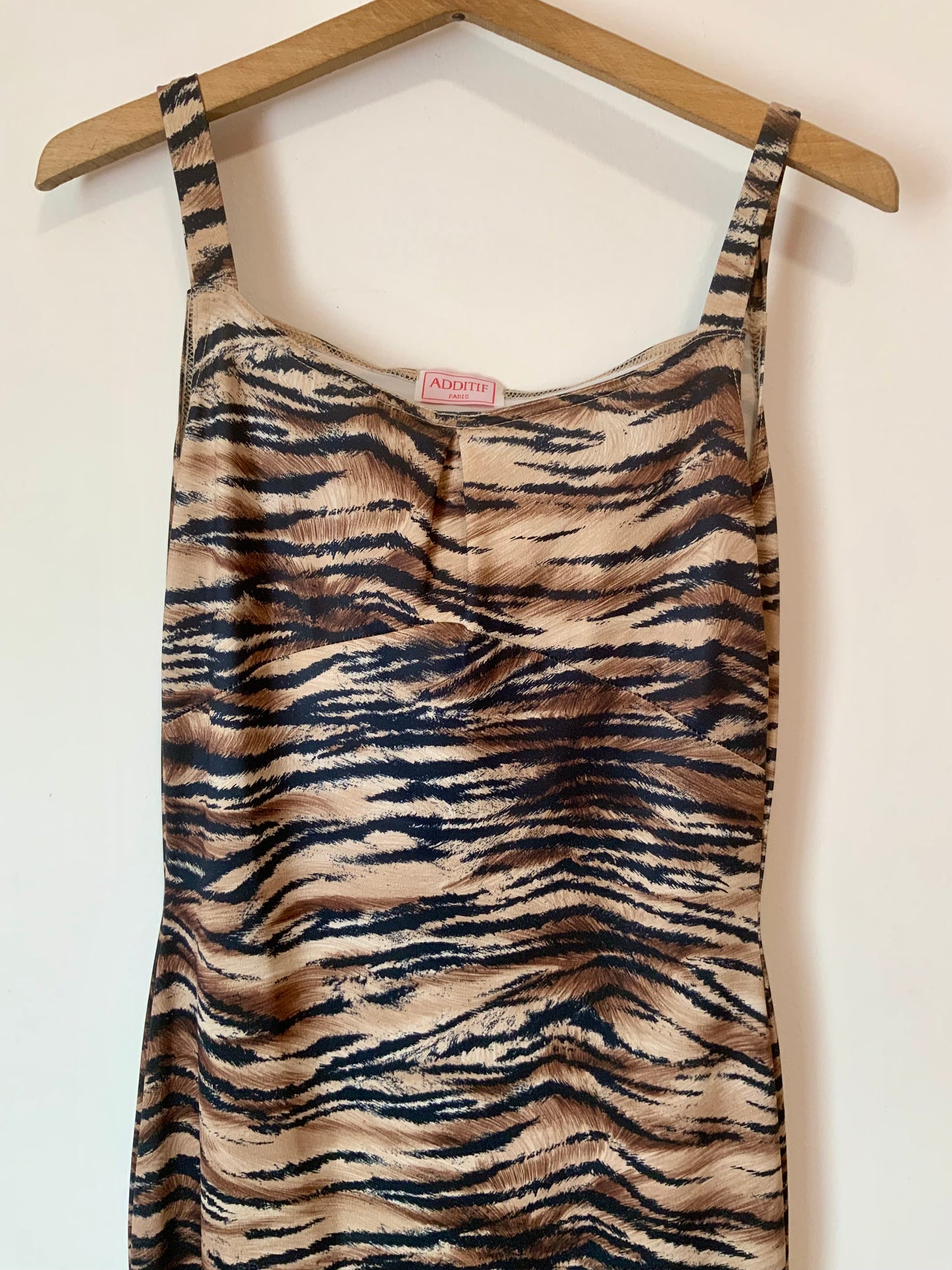 Robe motifs tigre Vintage France - T40 maxi.