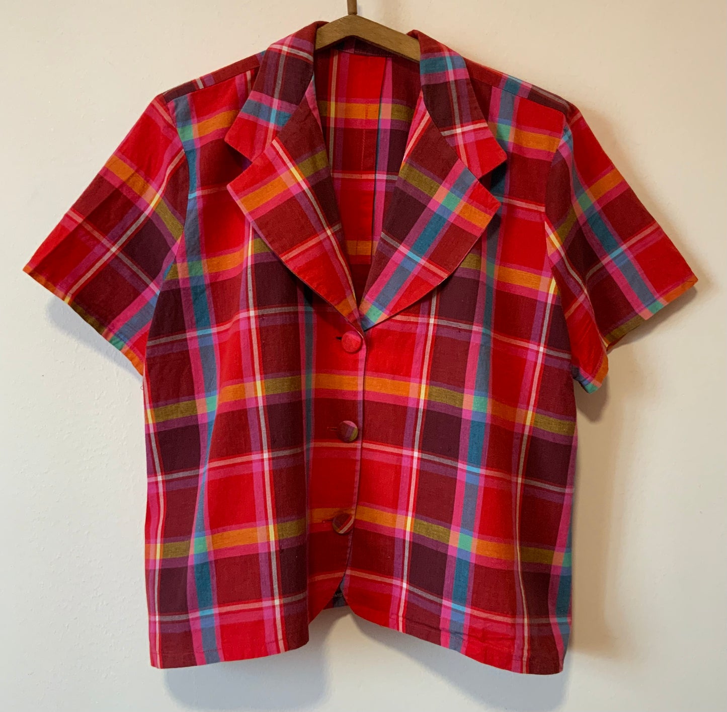 Chemisier a carreaux Madras Vintage- T40