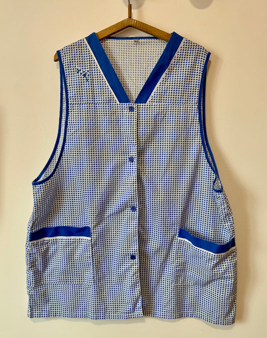 Blouse à carreaux pieds poules Vintage 1970-