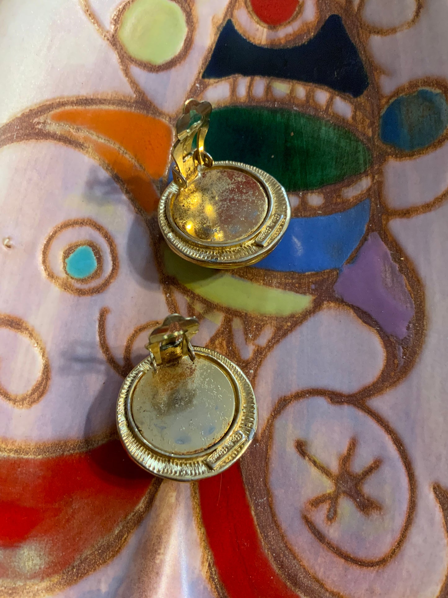 Boucles d’oreilles rondes Vintage Chic