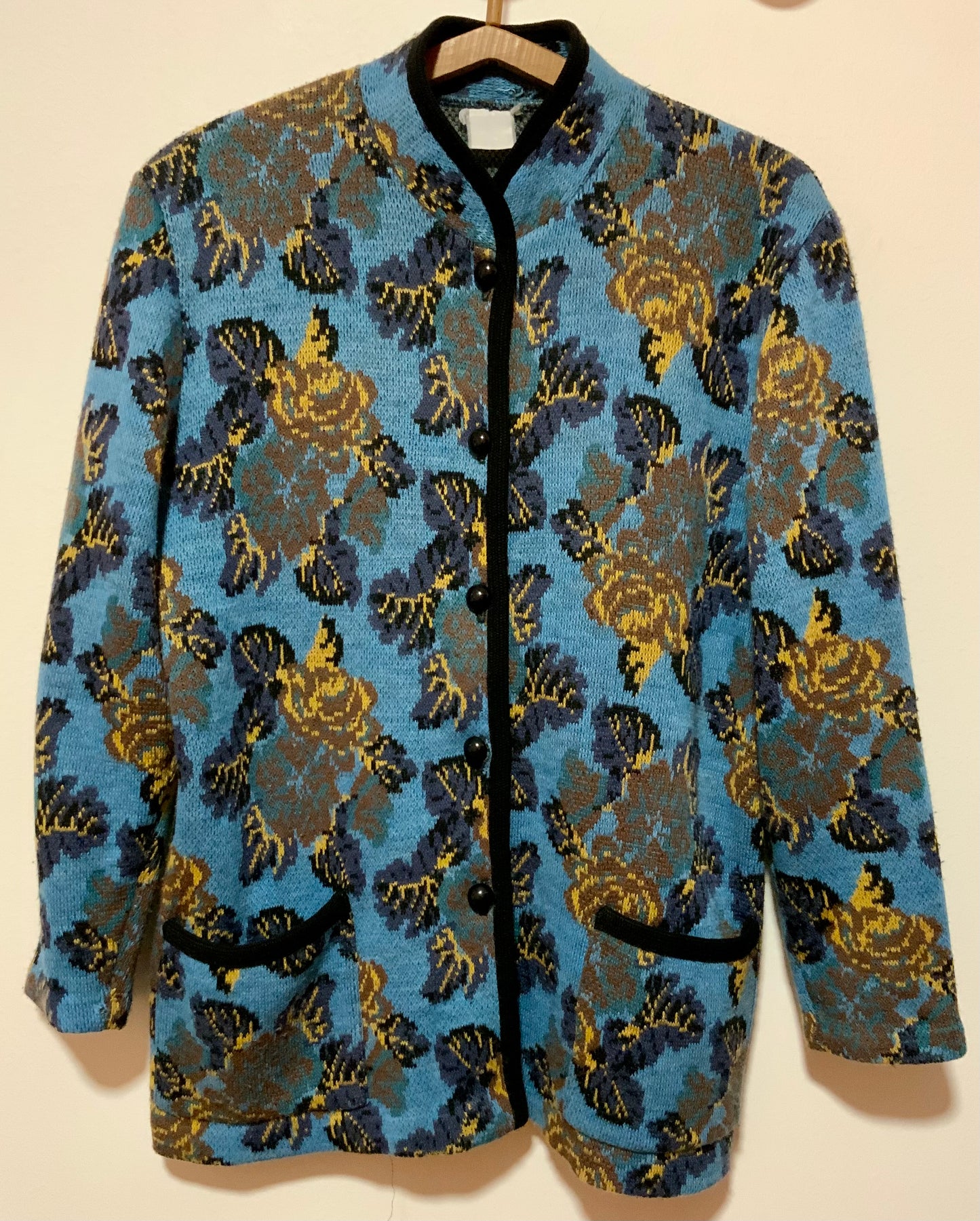 Gilet a Fleurs Vintage 1980