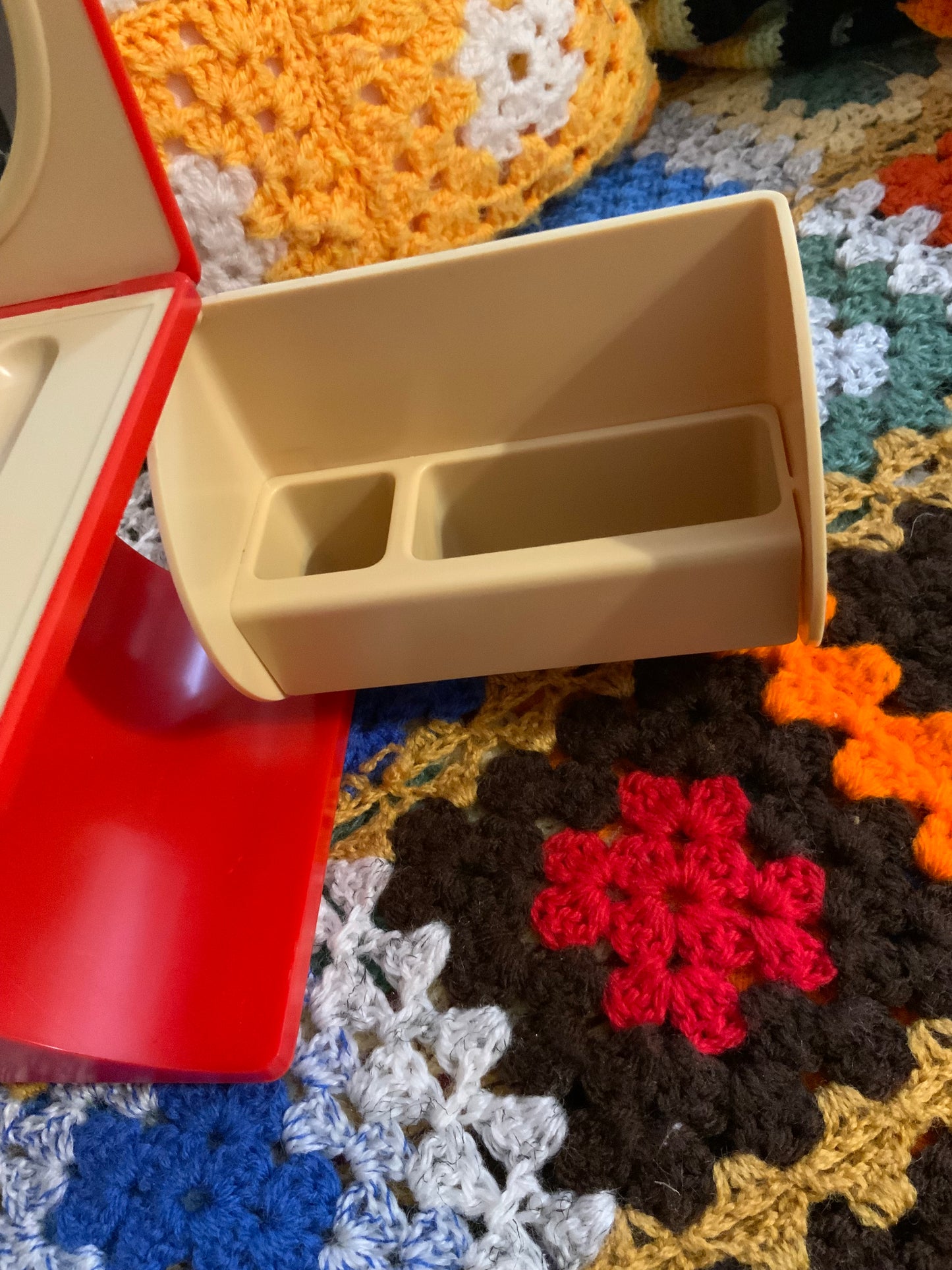 Beauty Case Orange Vintage 1970