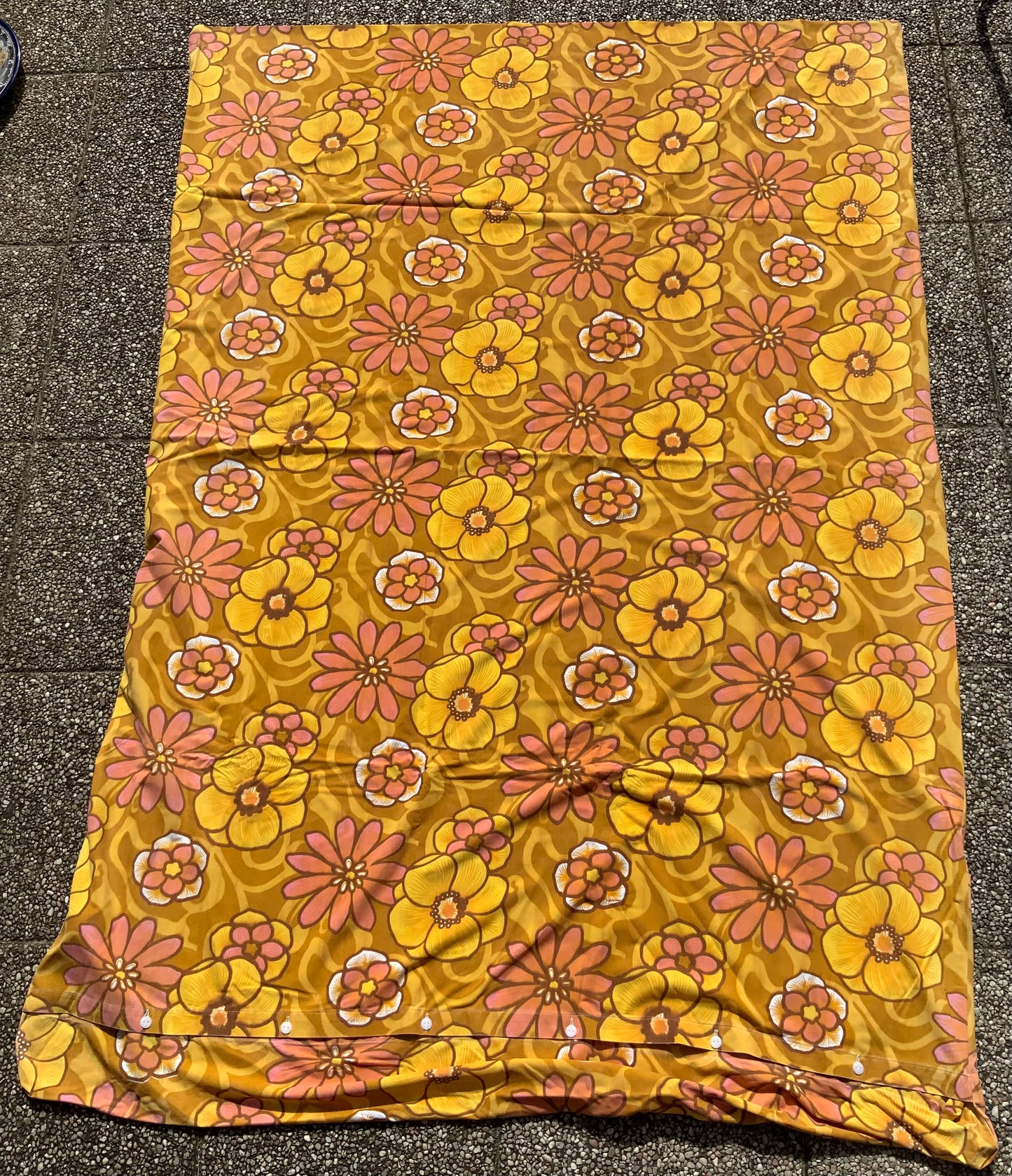 Housse de couette Flowers Power Vintage 1970 - 1 personne.