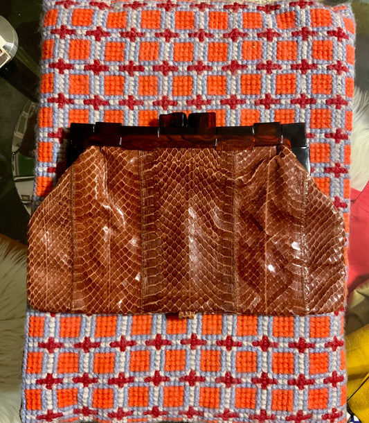 Pochette avec lien Python Vintage Années 60