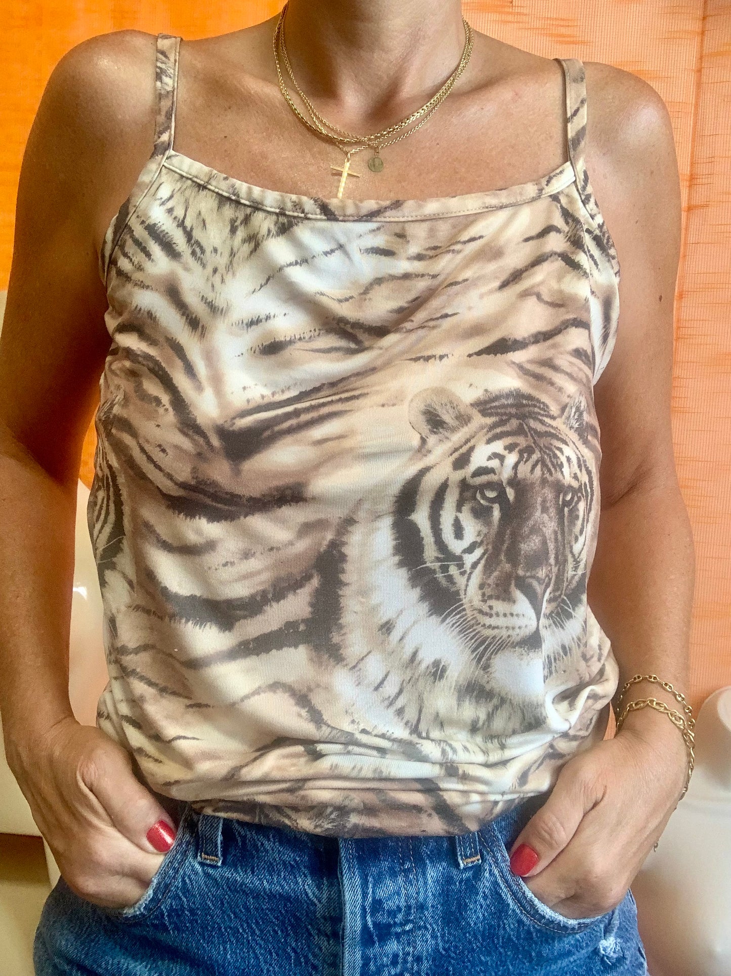 Débardeur Tigres Vintage 1990- T42 maxi.