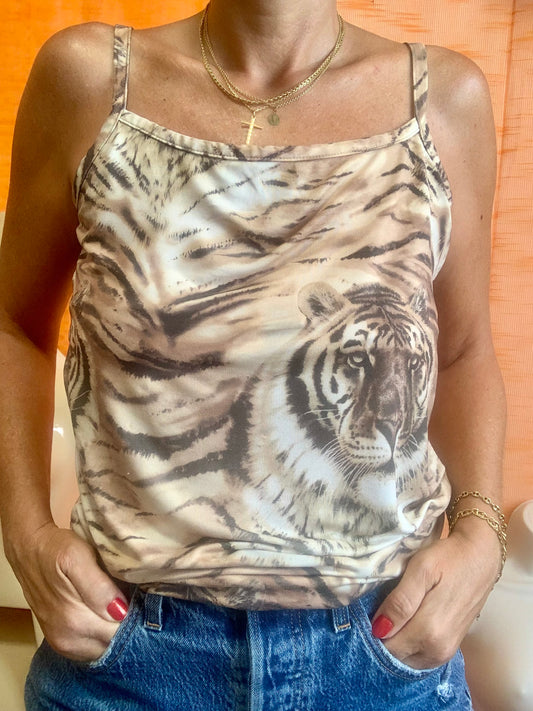 Débardeur Tigres Vintage 1990- T42 maxi.