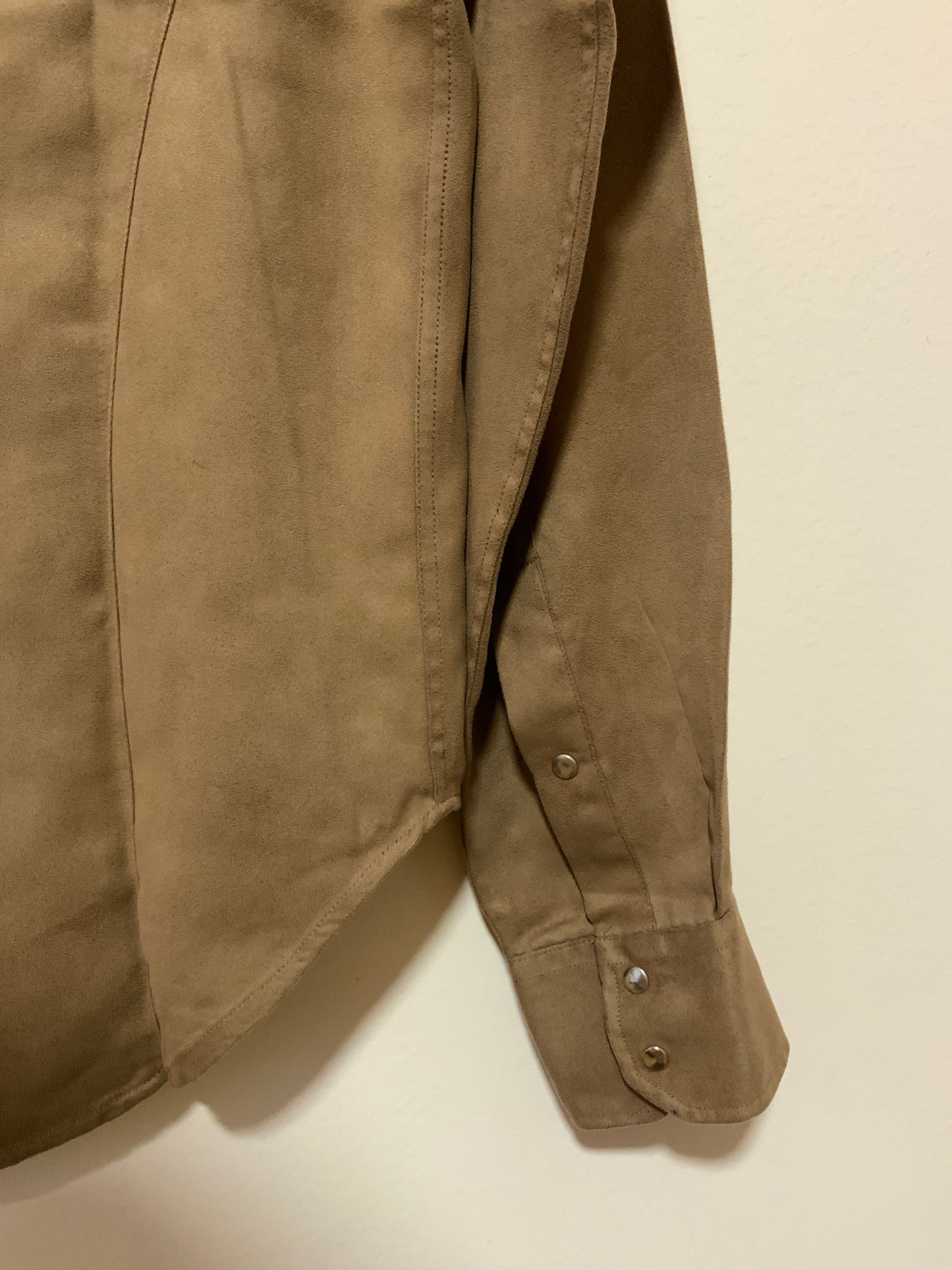 Chemise suédine Thierry Mugler Vintage 1990 Luxe - T39