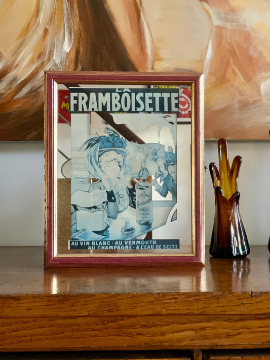 Miroir Boîte à clés Publicitaire Vintage La Framboisette Collection