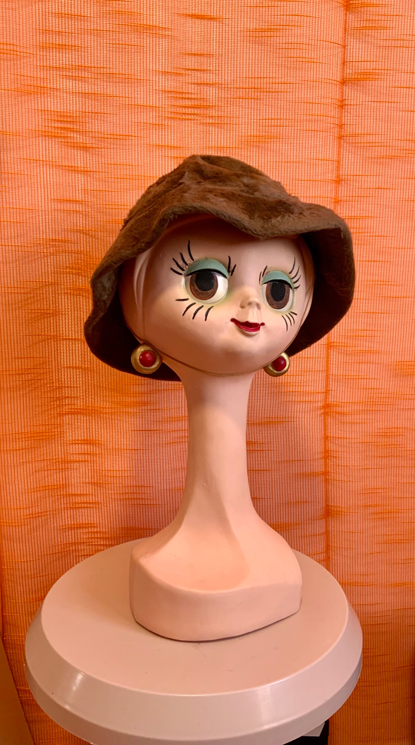 Bob Chapeau Vintage en fourrure synthétique