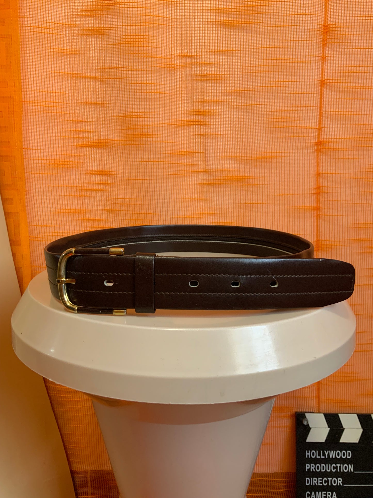 Ceinture Cuir avec Zip intérieur Made in France Vintage Douglas