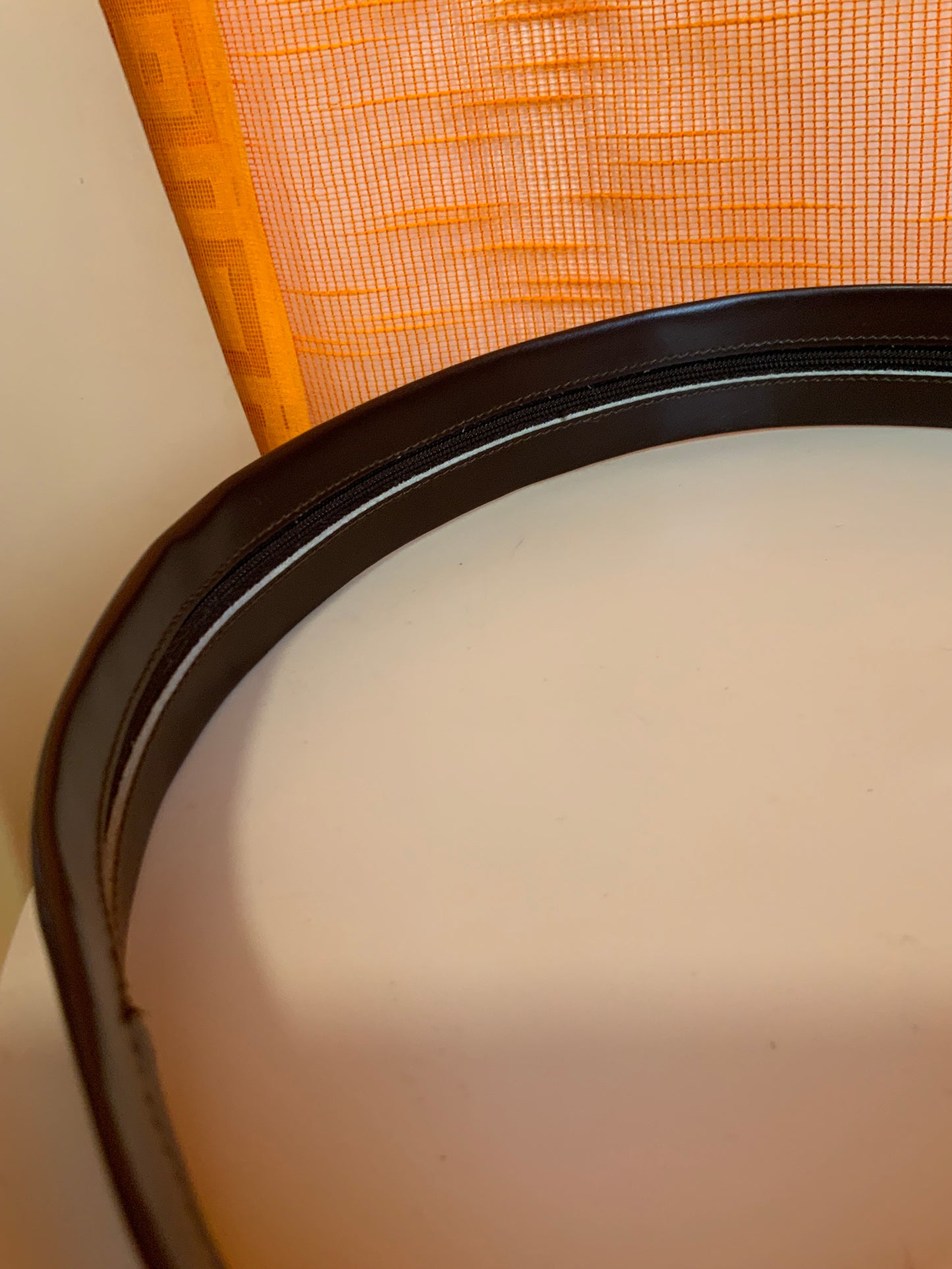 Ceinture Cuir avec Zip intérieur Made in France Vintage Douglas