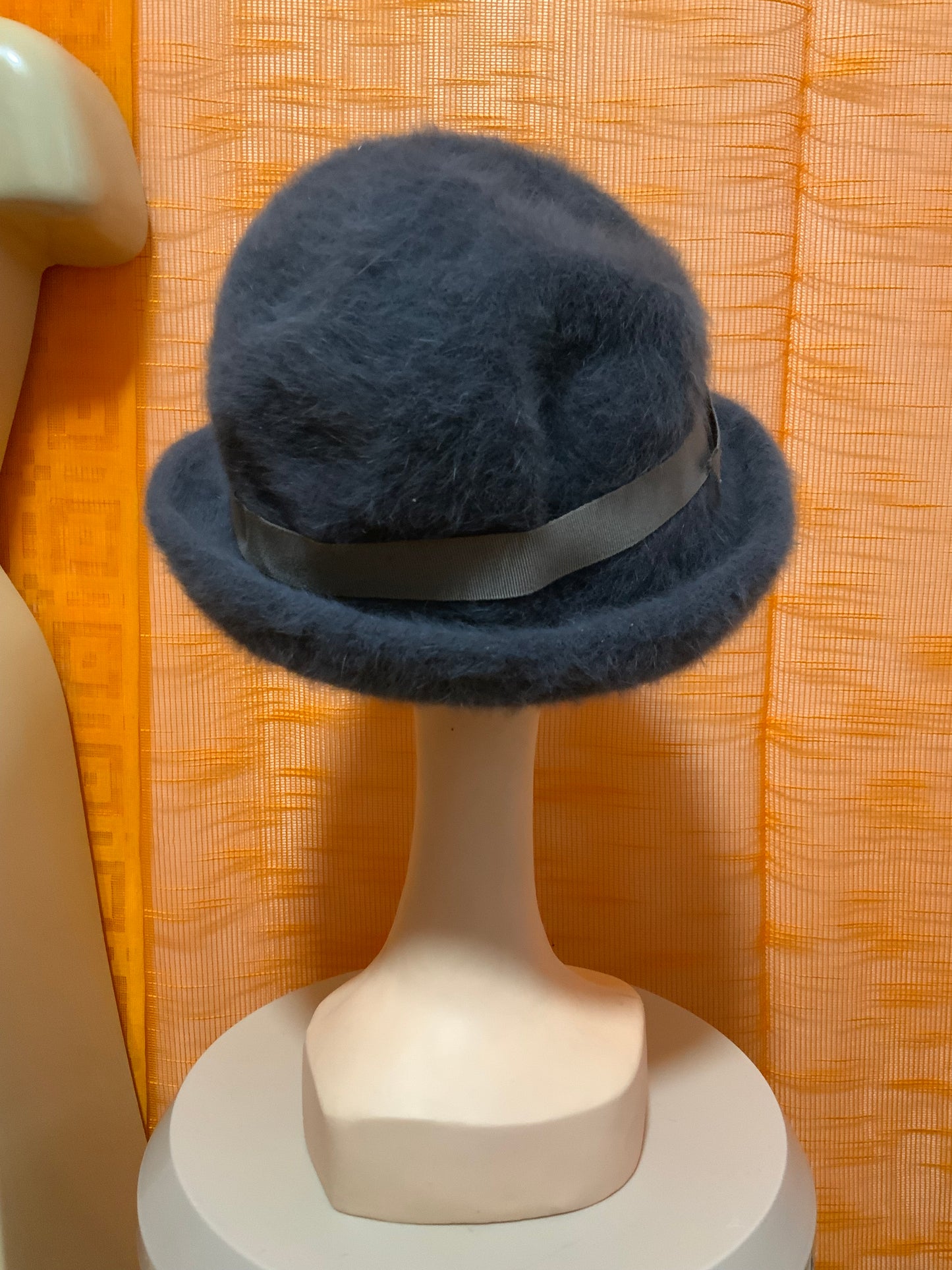 Chapeau Gris laine Angora Vintage France