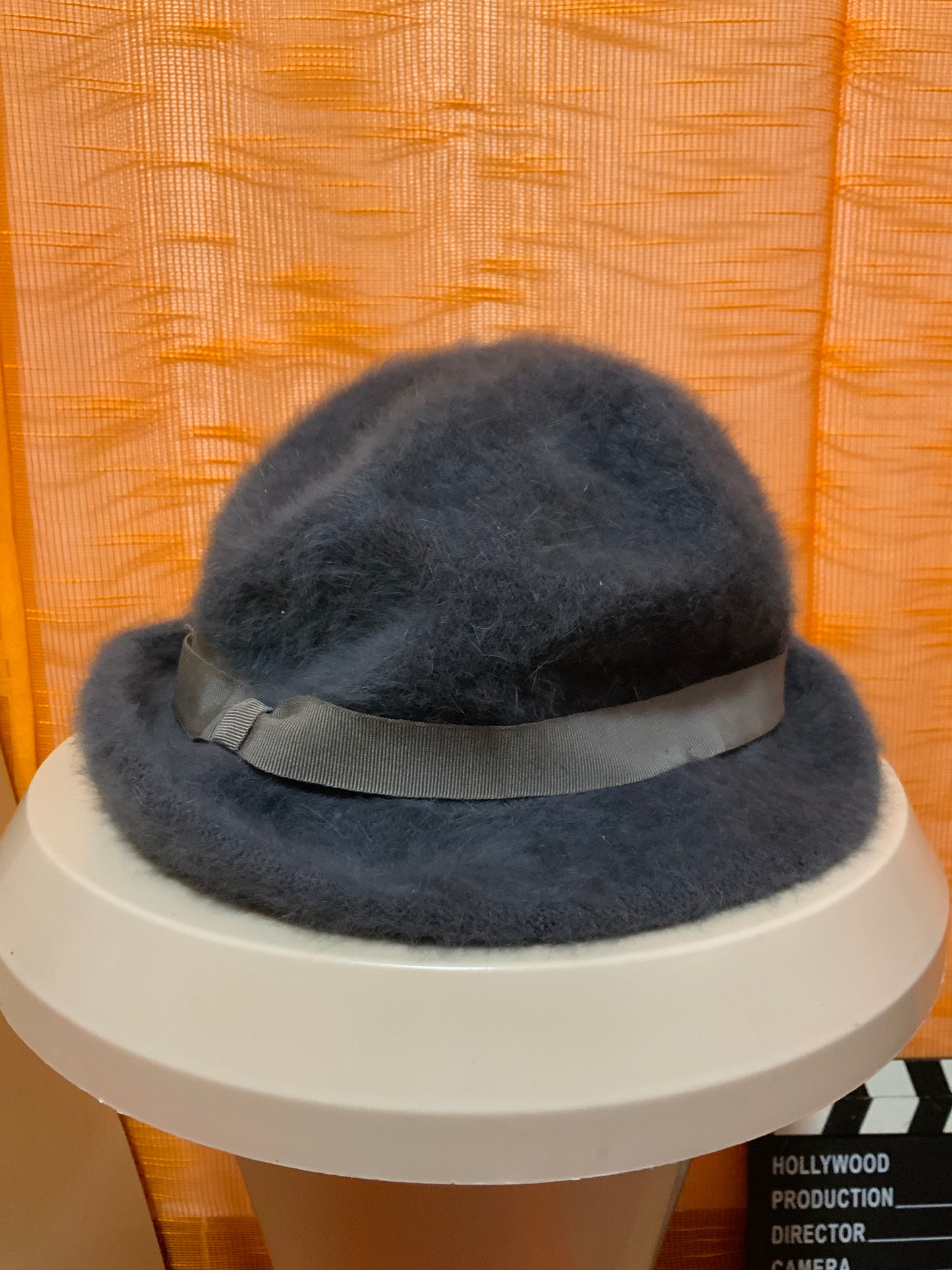 Chapeau Gris laine Angora Vintage France