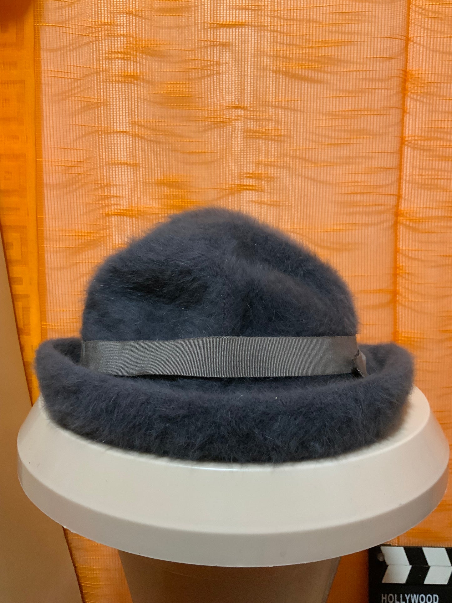 Chapeau Gris laine Angora Vintage France