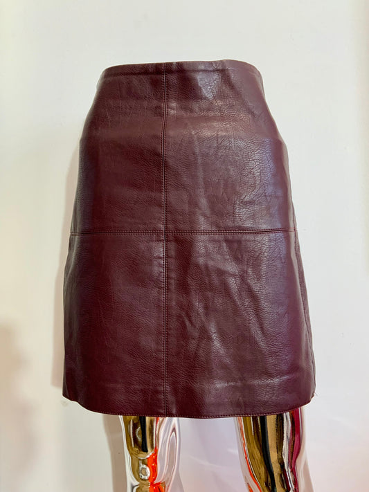 Jupe courte simili cuir Vintage Chic 1990