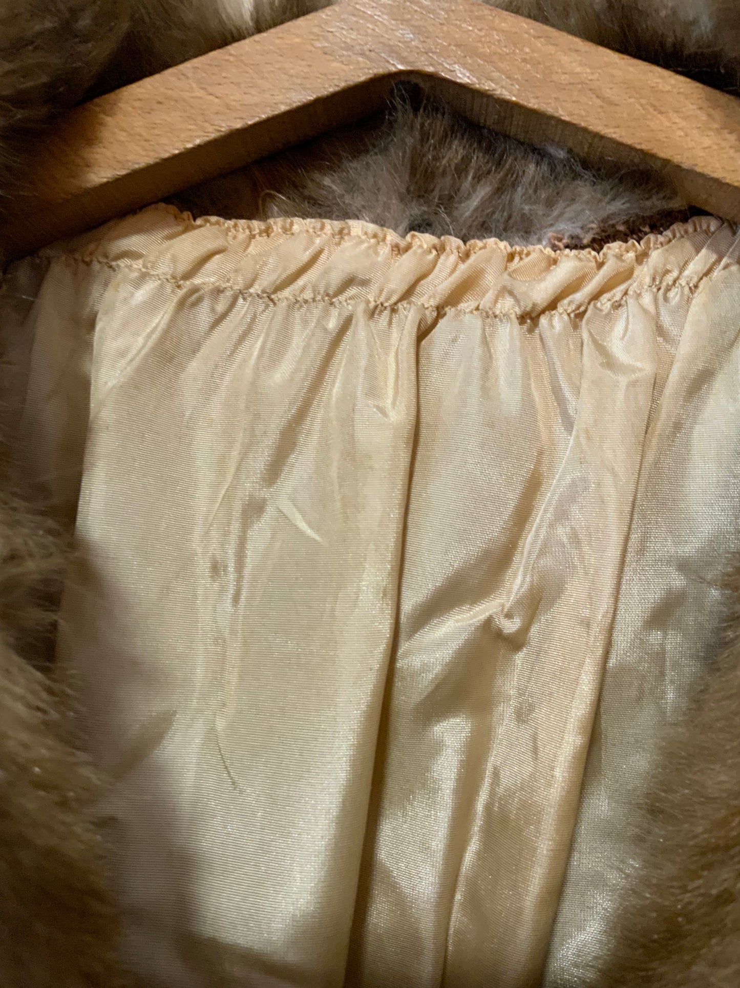 Grand manteau Chic Fausse fourrure Vintage Fait Main création 1960/70