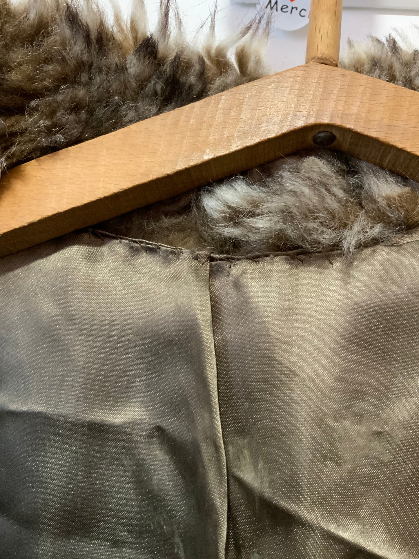 Manteau Fourrure synthétique Création faite à la main Vintage 1970