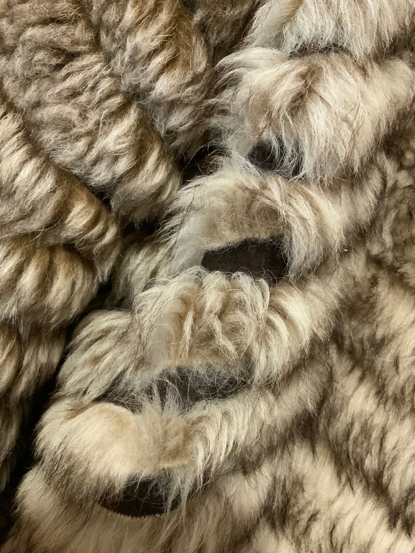 Manteau Fourrure synthétique Création faite à la main Vintage 1970