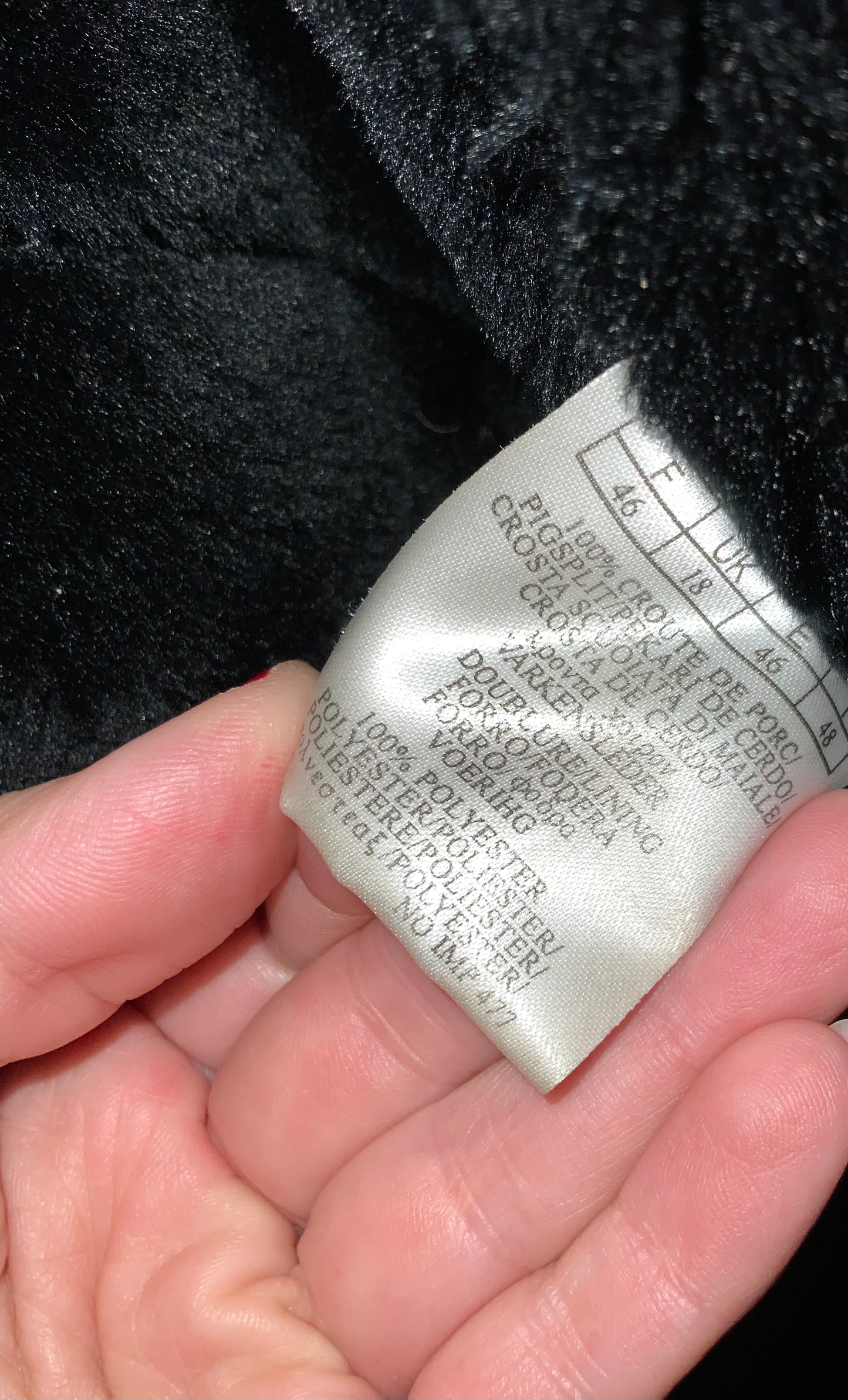 Gros manteau Vintage 1980 Daim vert foncé