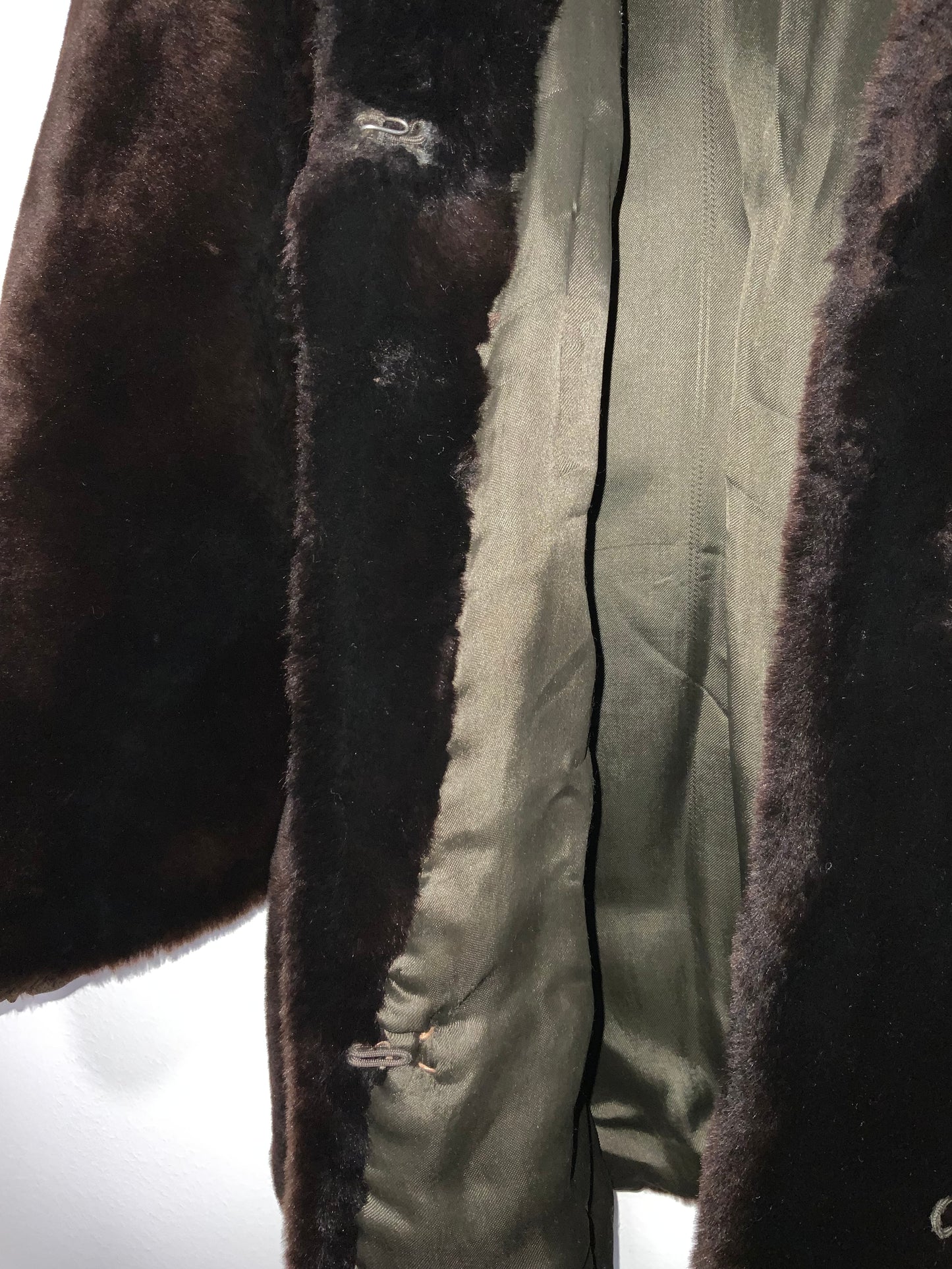 Très beau manteau Vintage 1960 en fourrure synthétique Confection main