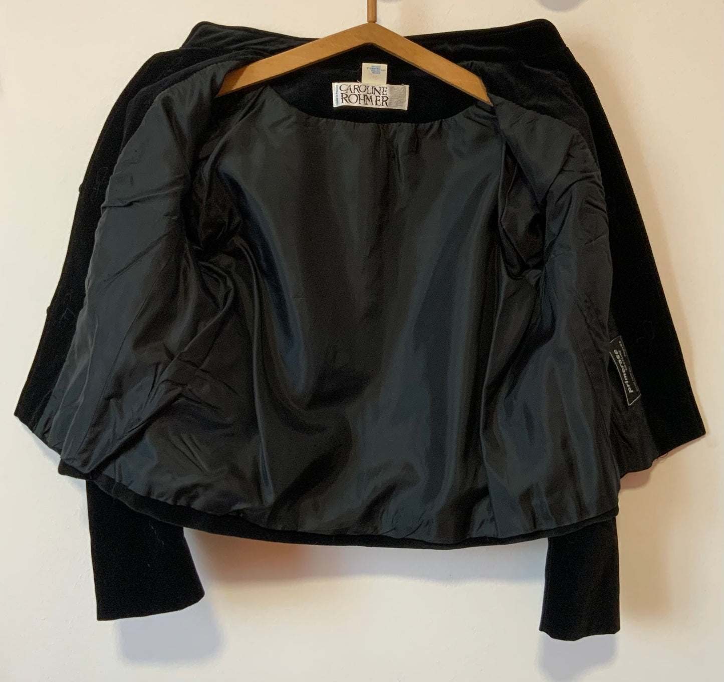 Veste blazer Velours attaches grenouilles Beauté Vintage France 1980