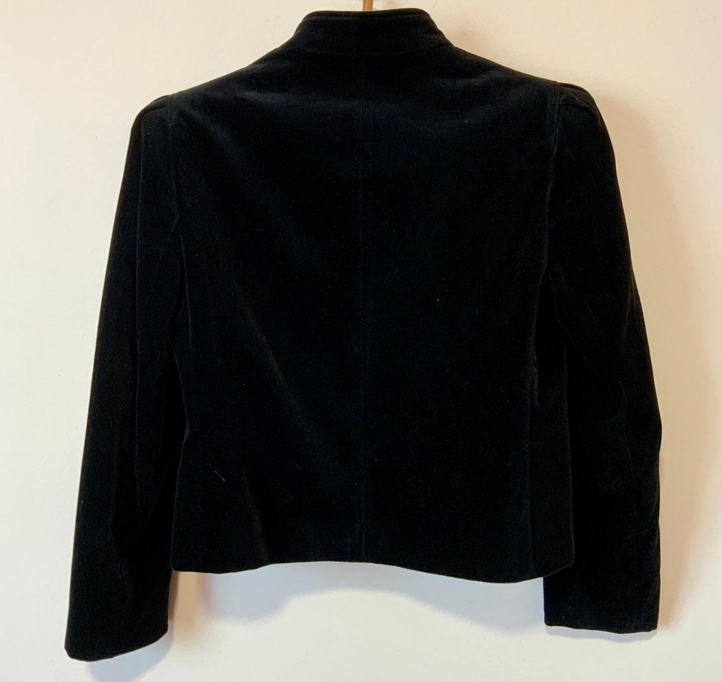 Veste blazer Velours attaches grenouilles Beauté Vintage France 1980