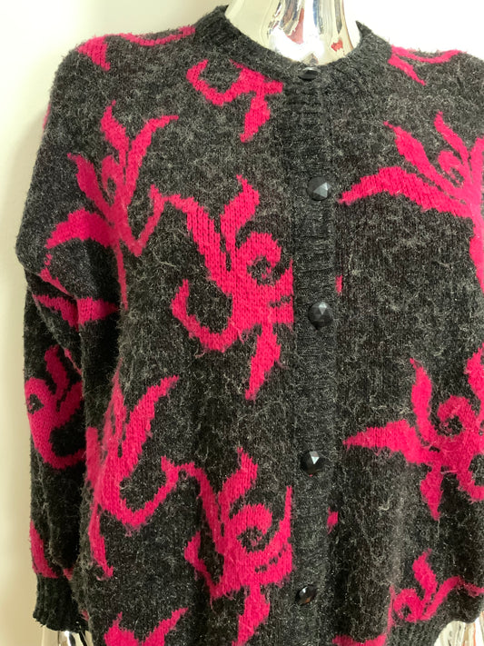 Gilet Vintage 1980 A fleurs Ravissant !