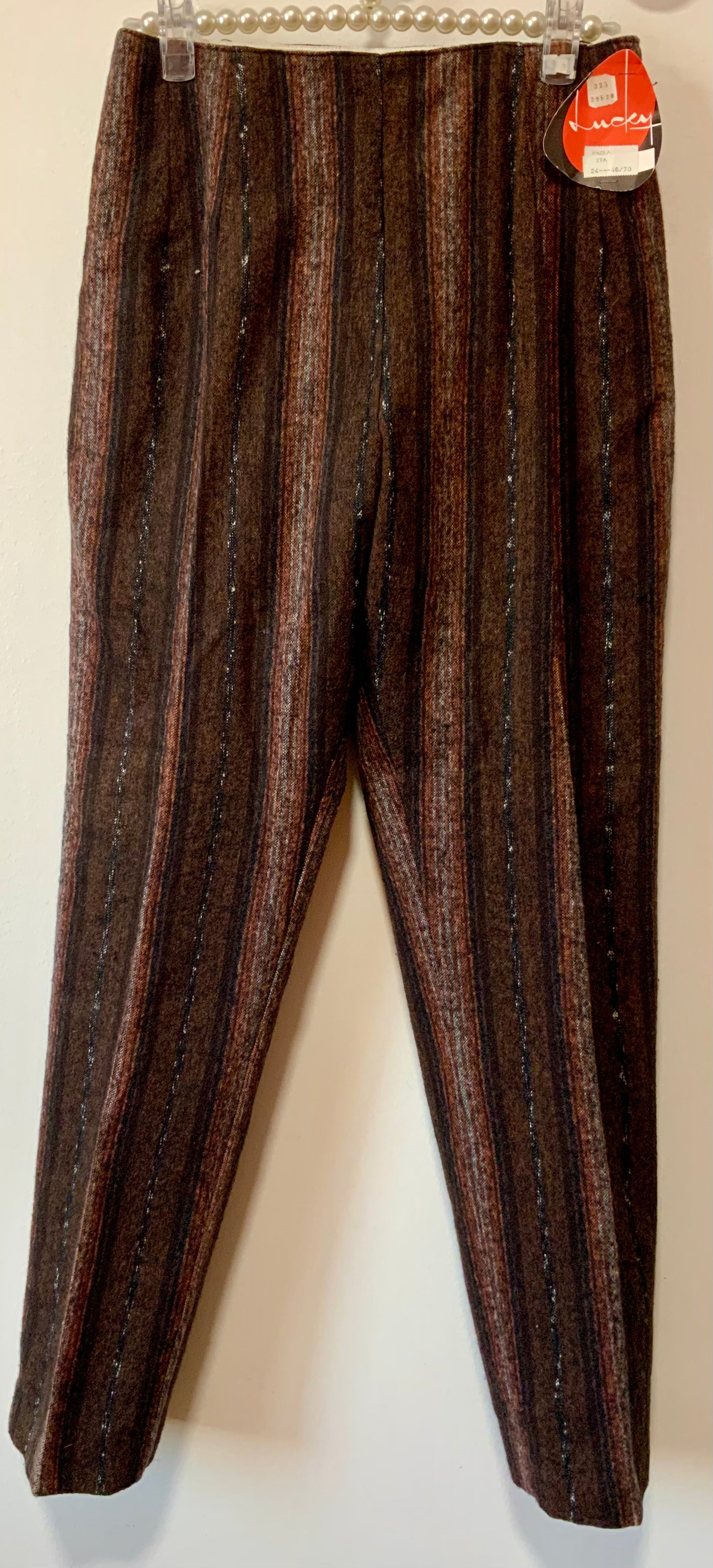 Pantalon Droit Vintage 1980 Neuf Deadstock à rayures - Avec son Etiquette de vente