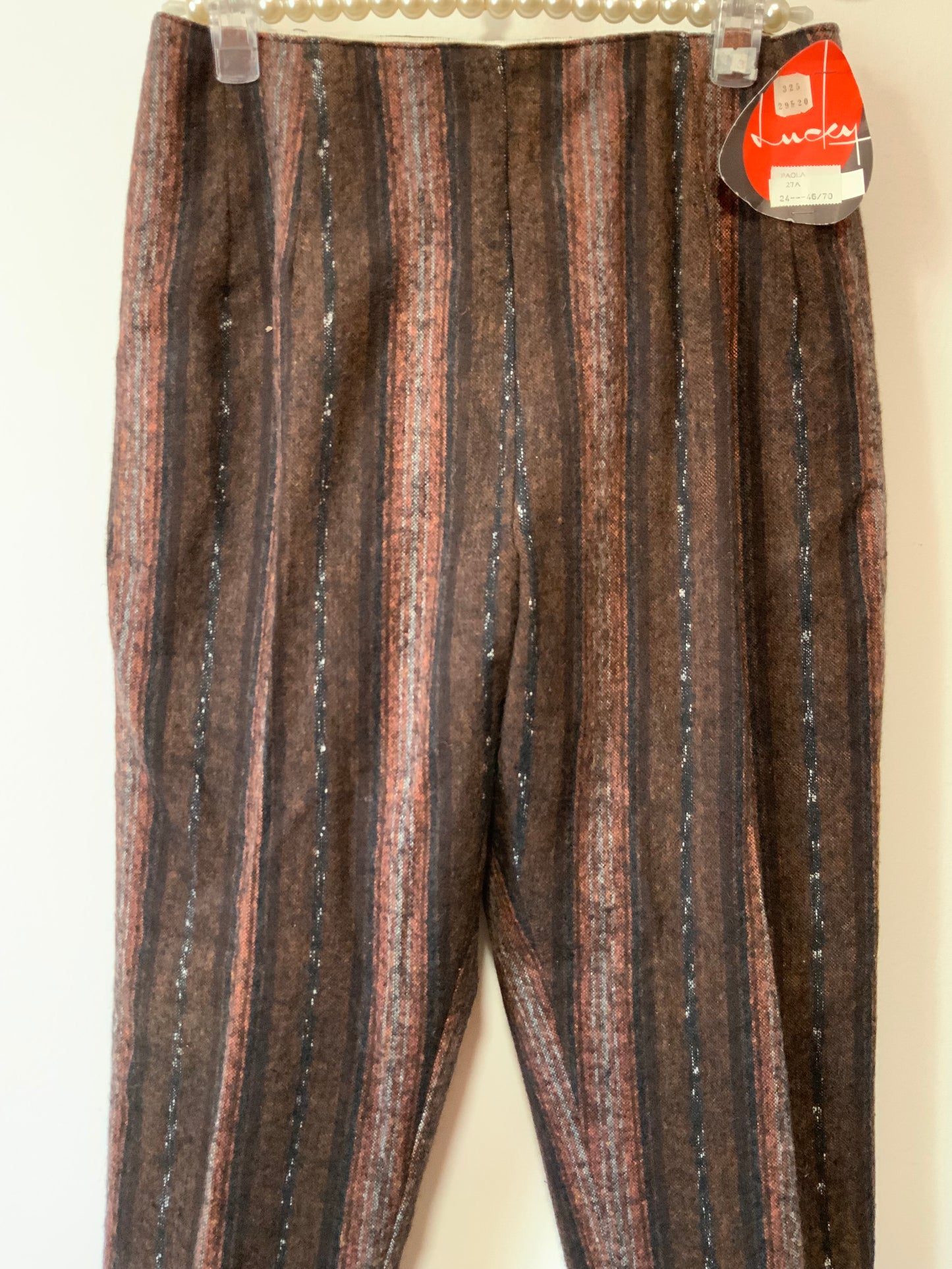 Pantalon Droit Vintage 1980 Neuf Deadstock à rayures - Avec son Etiquette de vente
