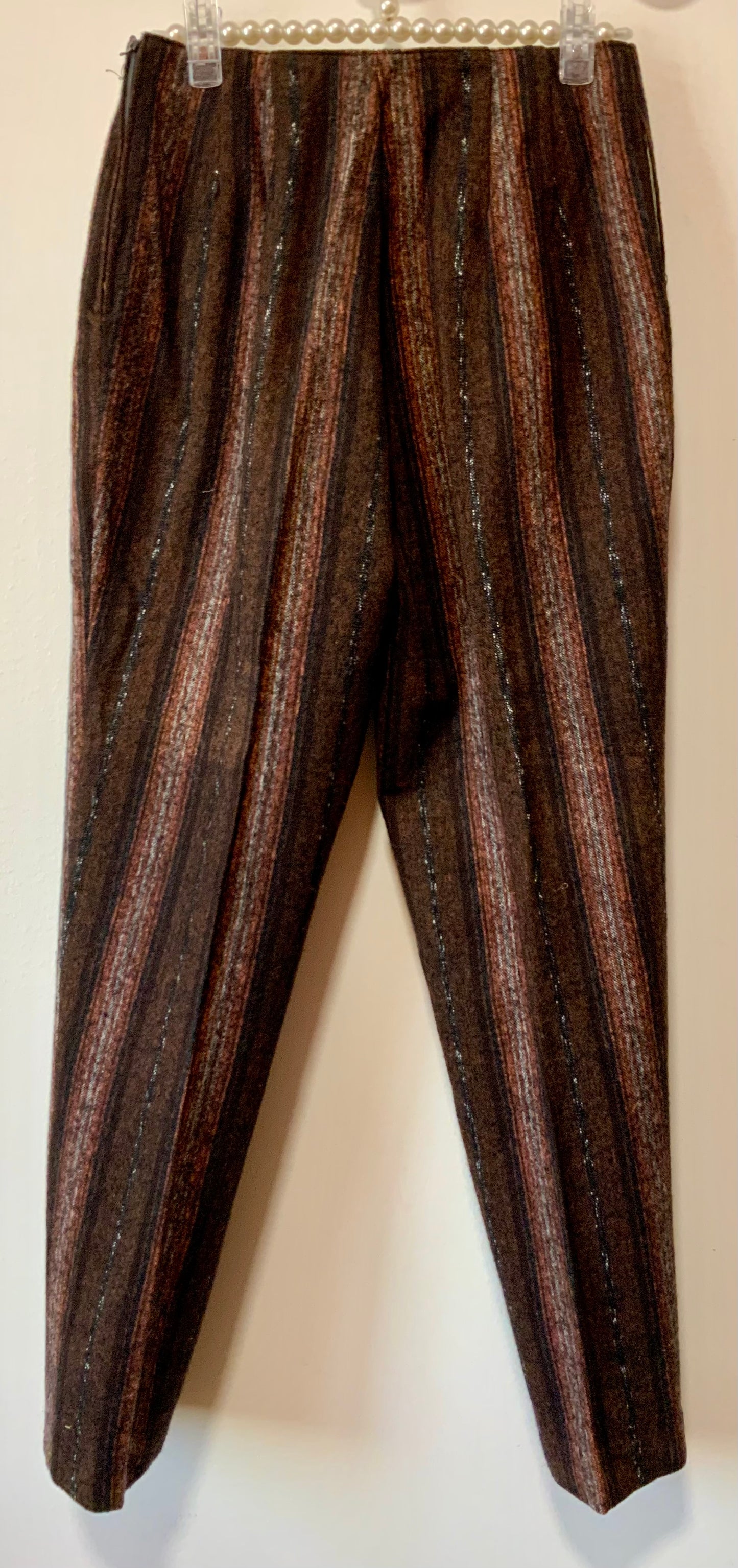 Pantalon Droit Vintage 1980 Neuf Deadstock à rayures - Avec son Etiquette de vente
