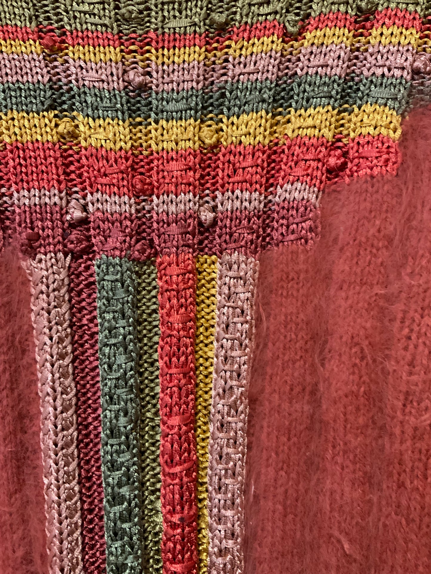 Pull sublime angora Modèle Vintage 1990 Anny Blatt Tricoté main