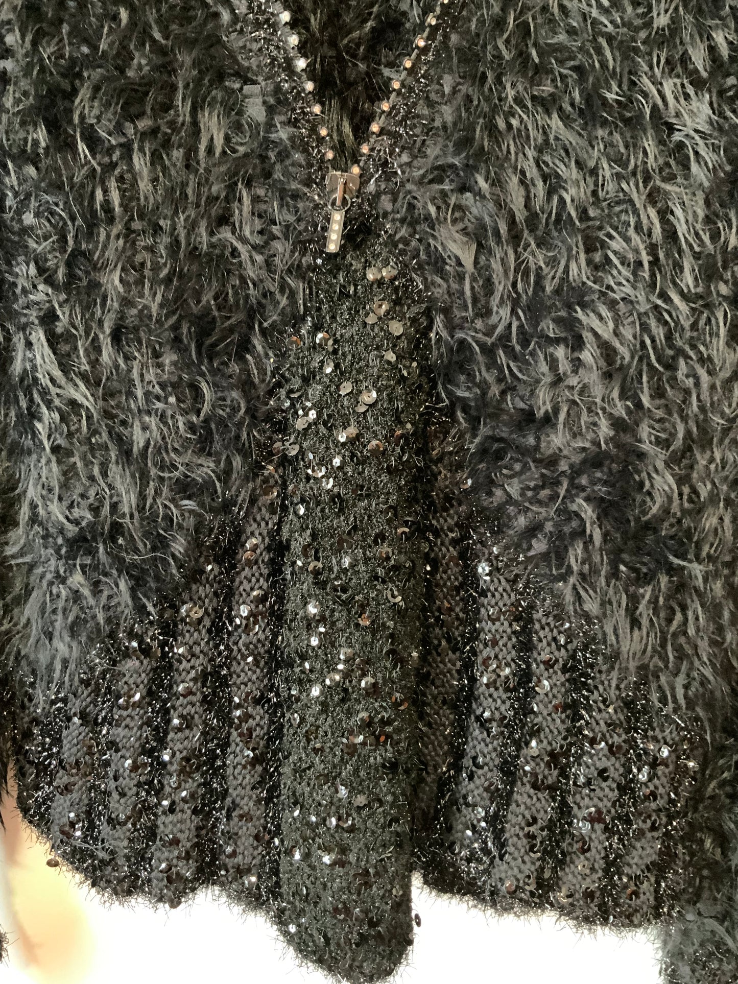 Merveilleux pull Tricoté Pailleté Confection main Modèle Anny Blatt