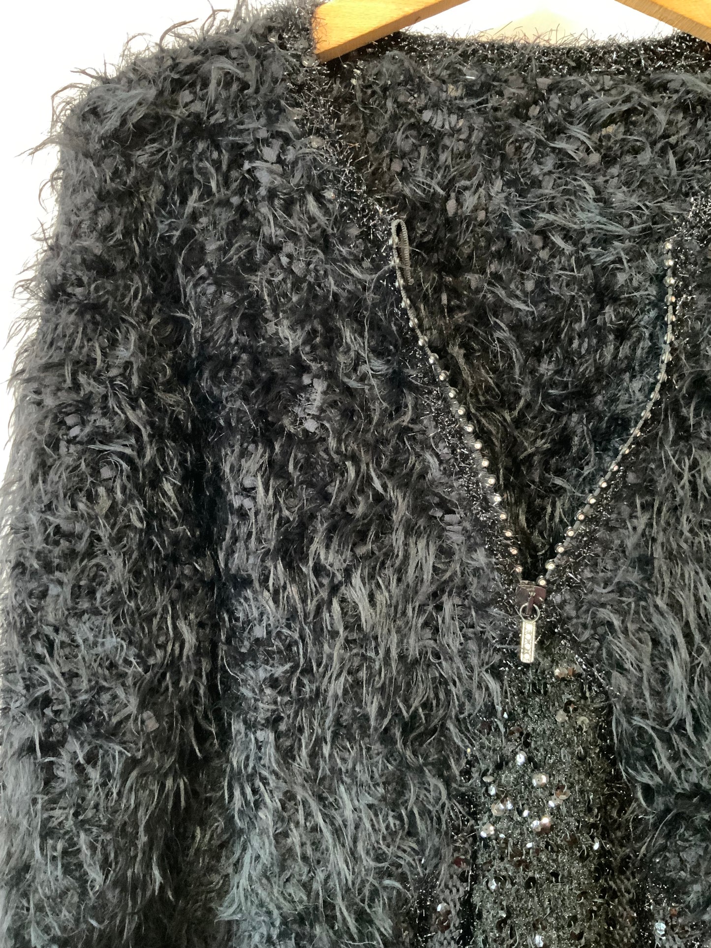 Merveilleux pull Tricoté Pailleté Confection main Modèle Anny Blatt