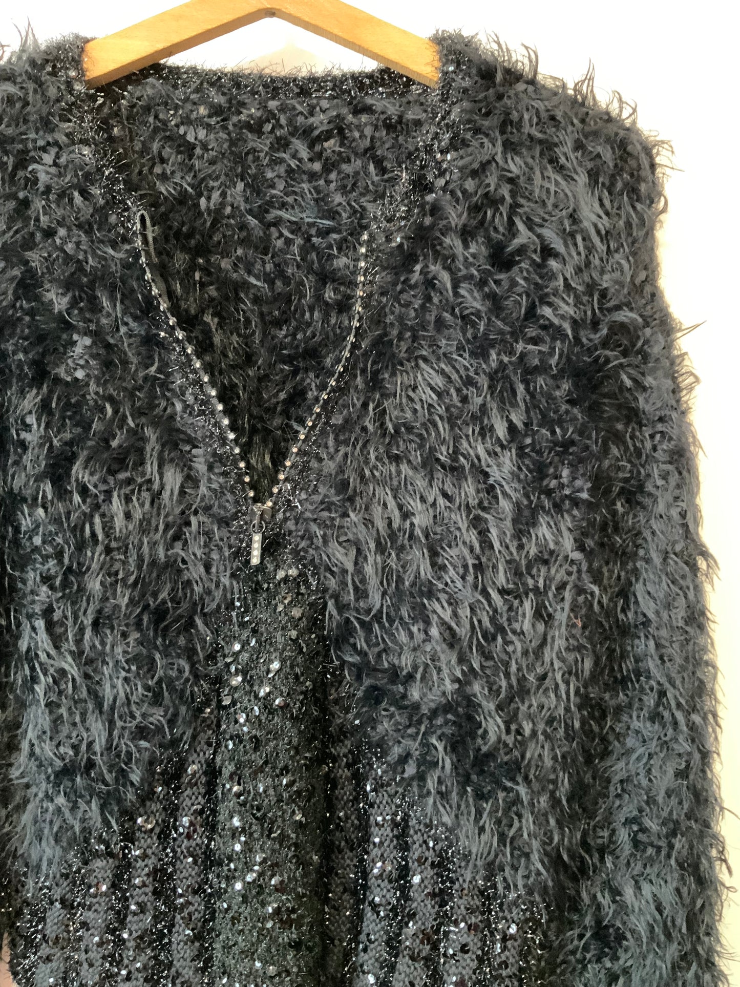 Merveilleux pull Tricoté Pailleté Confection main Modèle Anny Blatt