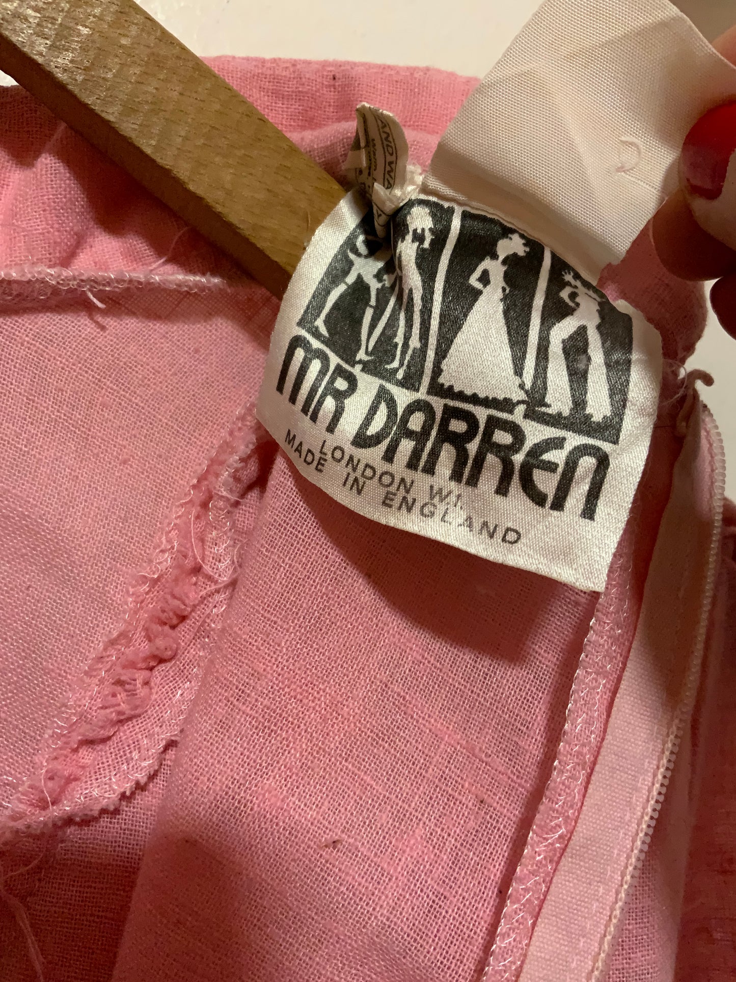 Incroyable Chemisier anglais London avec volants et dentelle de broderies anglaises Vintage 1970