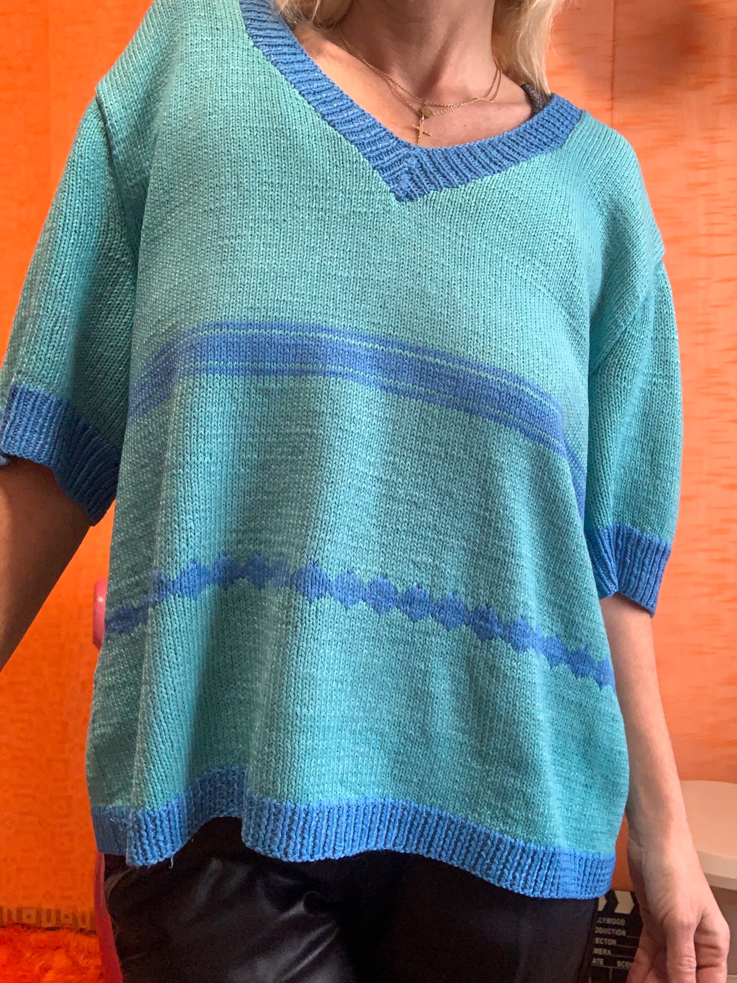 Tricot Main Rayures Vintage