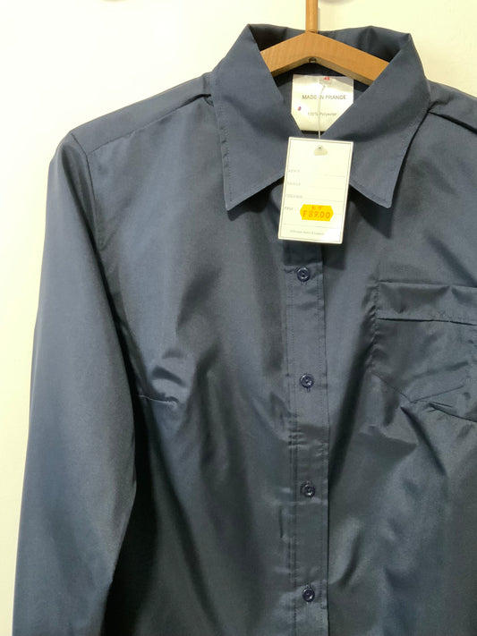 Chemise Chic grand col Vintage Made in France Deadstock