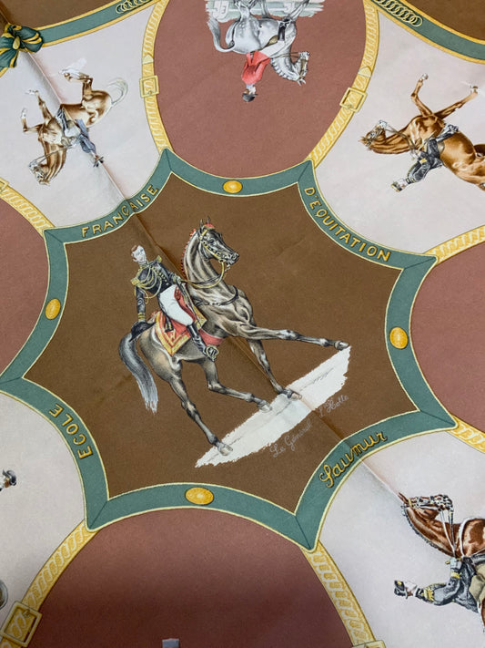 Carré Hermès Paris Collection Vintage 90’ École d’équitation - Saumur-