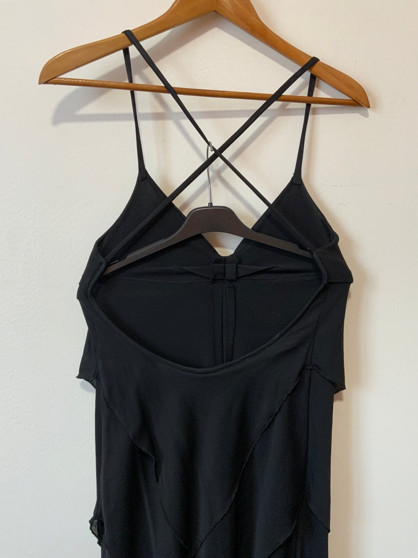 Authentique grande robe de soirée, fêtes 1970 avec son Boa Création