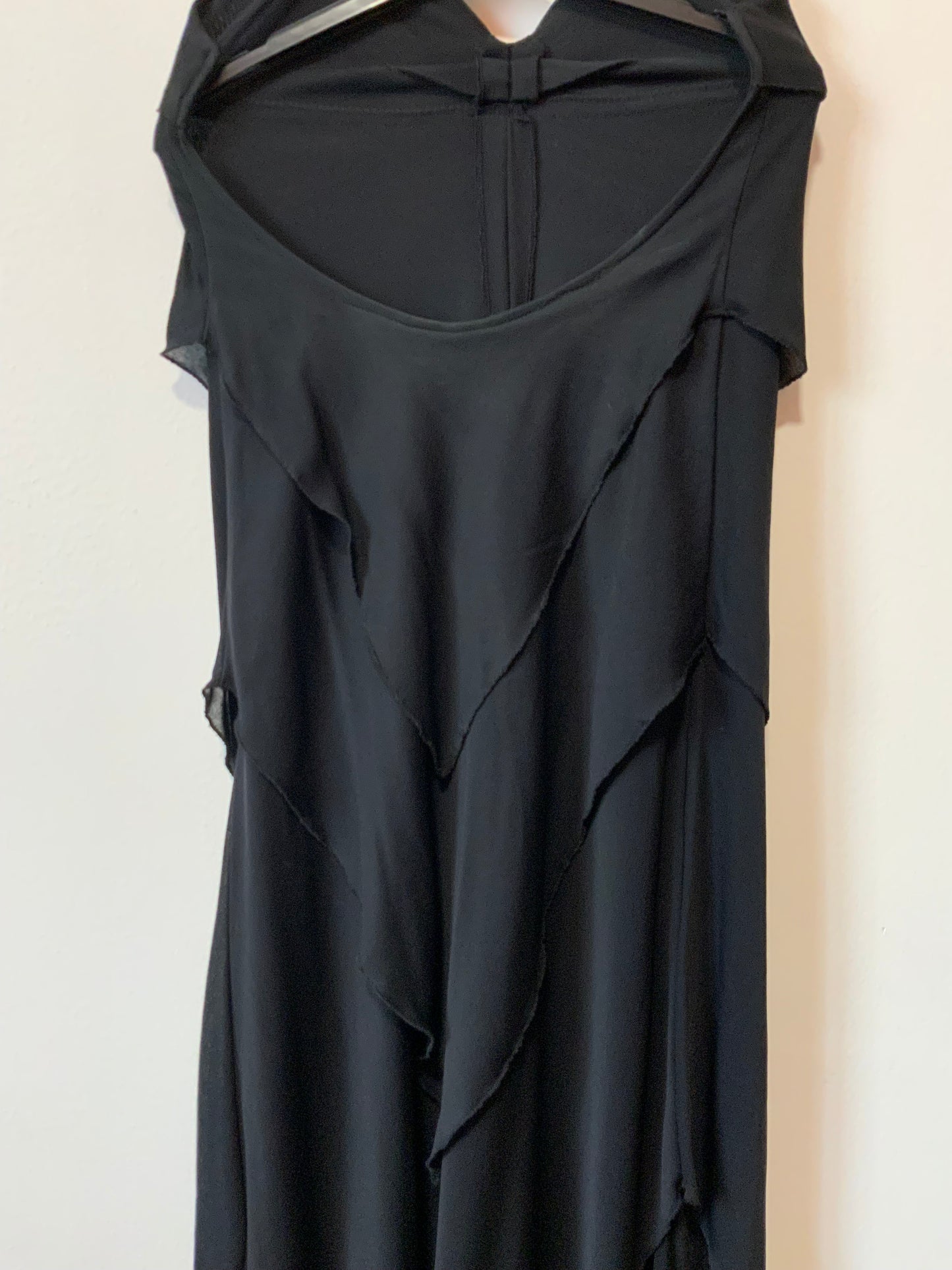 Authentique grande robe de soirée, fêtes 1970 avec son Boa Création