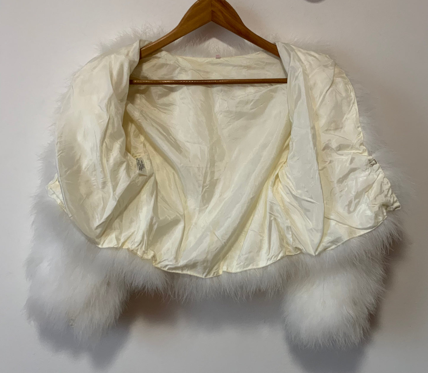 Piece d’exception Gilet en plumes duvet d’oie Vintage France Creation à la main