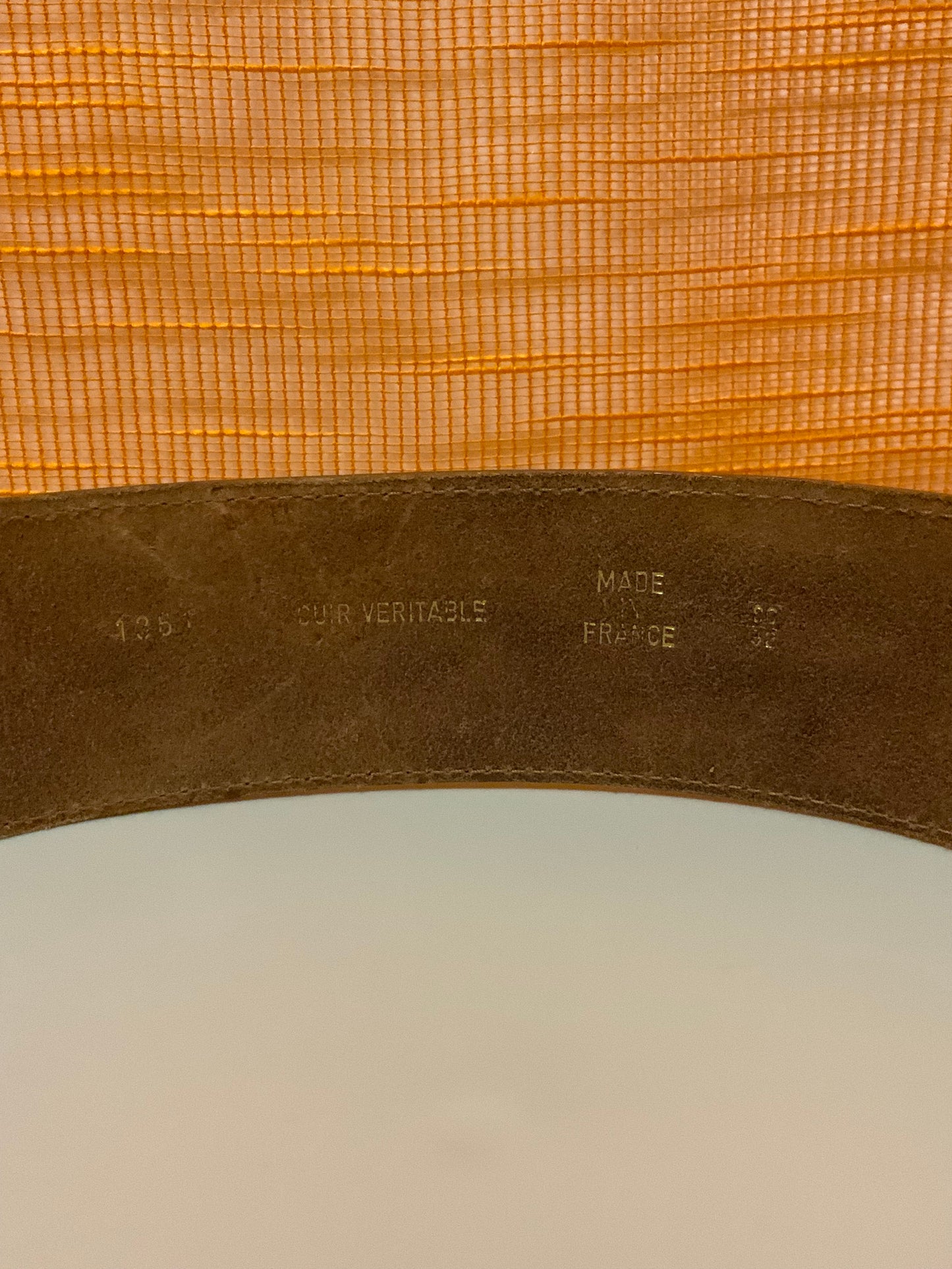 Ceinture Western Cuir marron Vintage