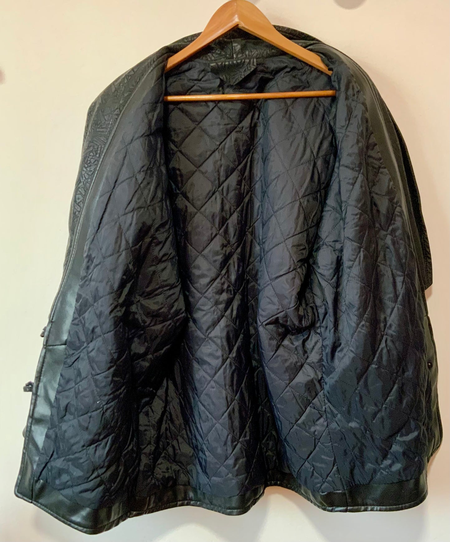 Veste en cuir 3/4 1980 Vintage Volume