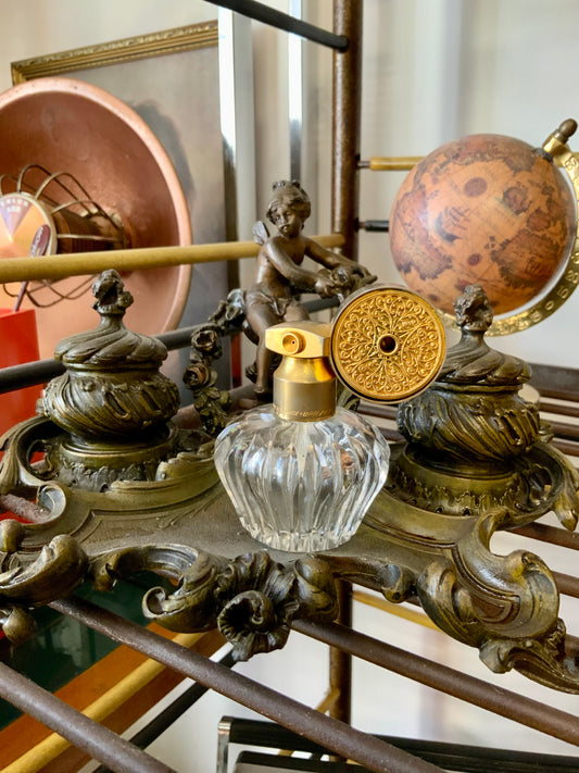 Flacon de parfum Cristal Marcel Franck monture escale Vintage Ancien Collection