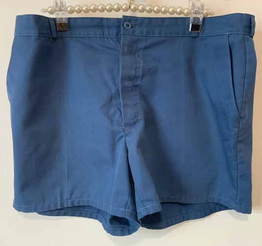 Short Vintage 1980 Bleu Marine coton