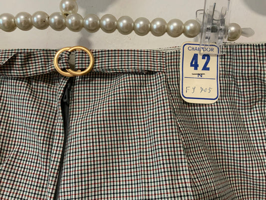 Mini Short à carreaux Vintage 1970 Seventies Deadstock