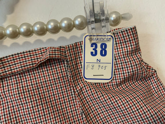 Mini short à carreaux Seventies Vintage Neuf