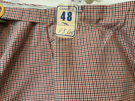 Mini short Carreaux 1970 Issu Stock Seventies Beauté Vintage